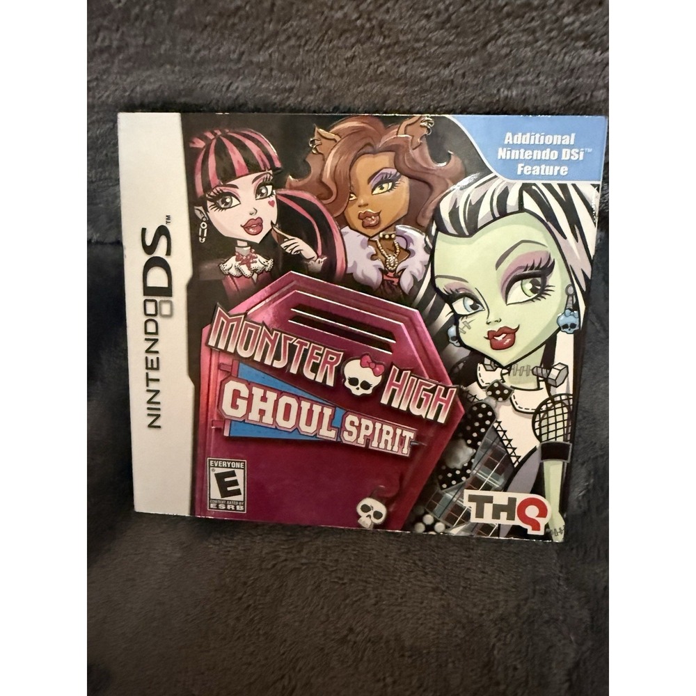Monster High Ghoul Spirit (Case and Manual Only) No Game Nintendo DS
